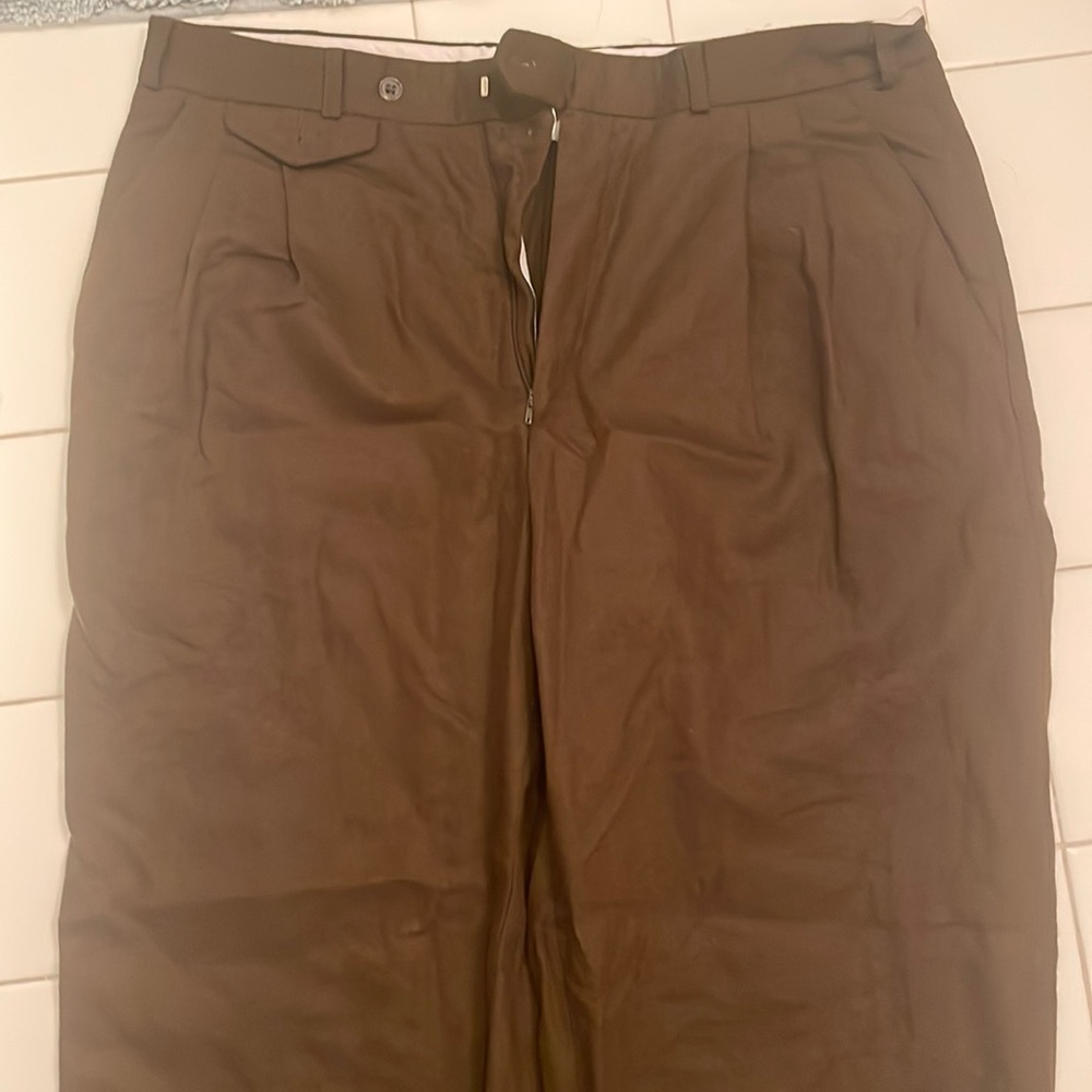 Pierre Cardin Brown Wool Pants 32x32